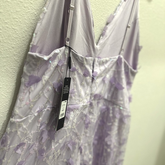 FASHION NOVA BUTTERFLY JUMPSUIT - LAVENDER (NEW) - Picture 5 of 6